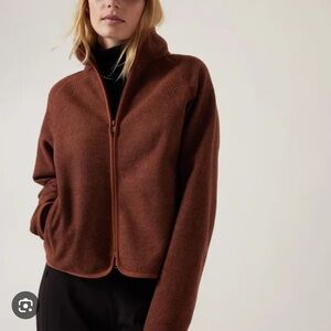 Athleta Stroll Fit Fleece Full Zip Jacket